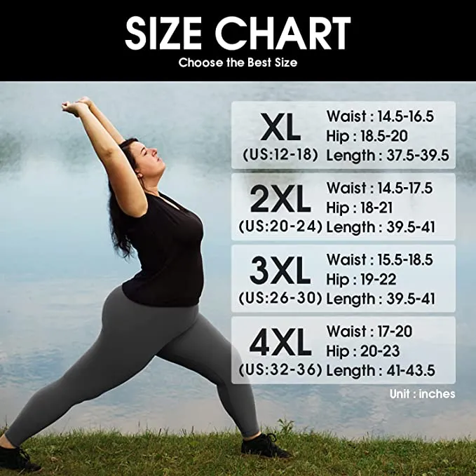 1 Pack Grey Plus Size Leggings with Pockets for Women