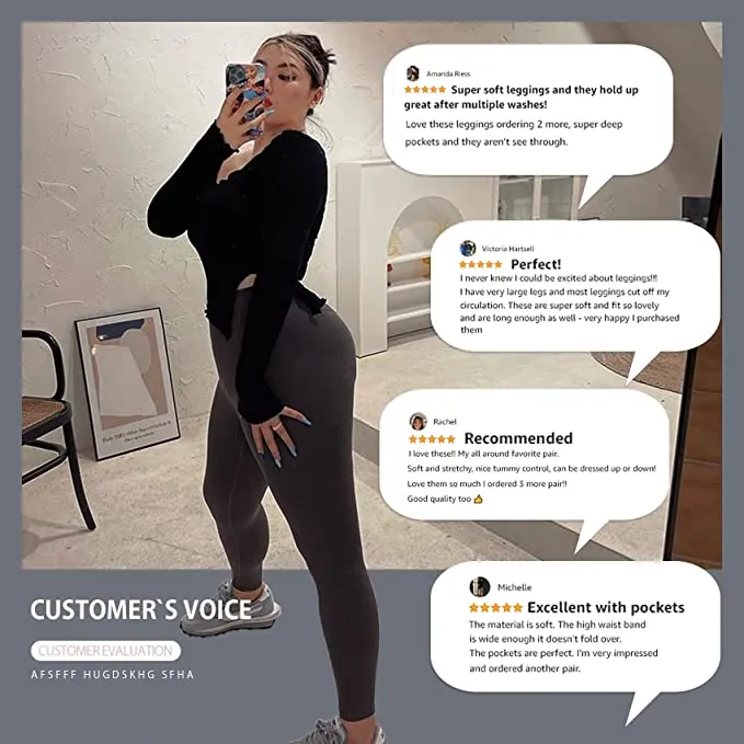 1 Pack Grey Plus Size Leggings with Pockets for Women