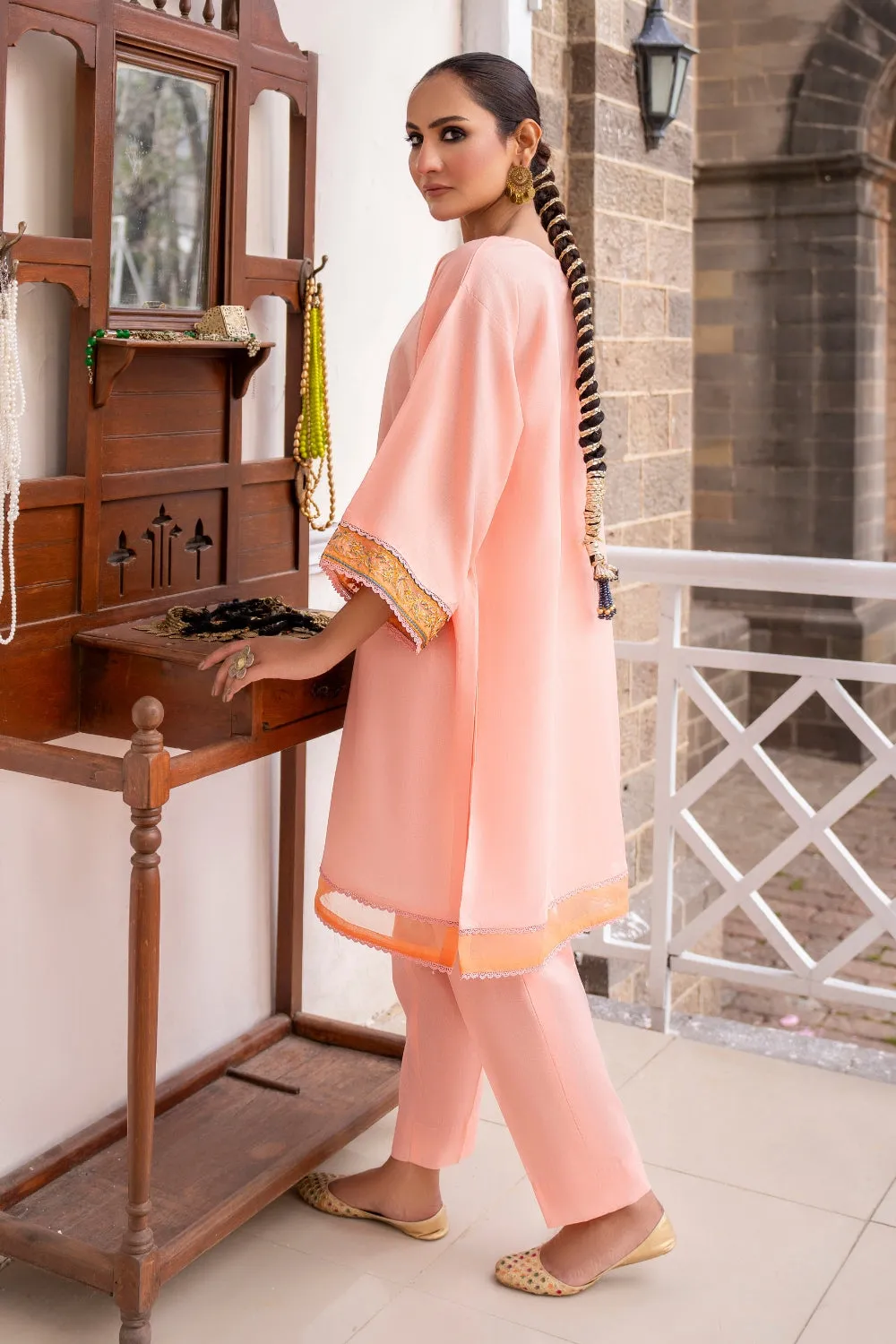 2 PC Unstitched | Embroidered Lawn Shirt   Trouser