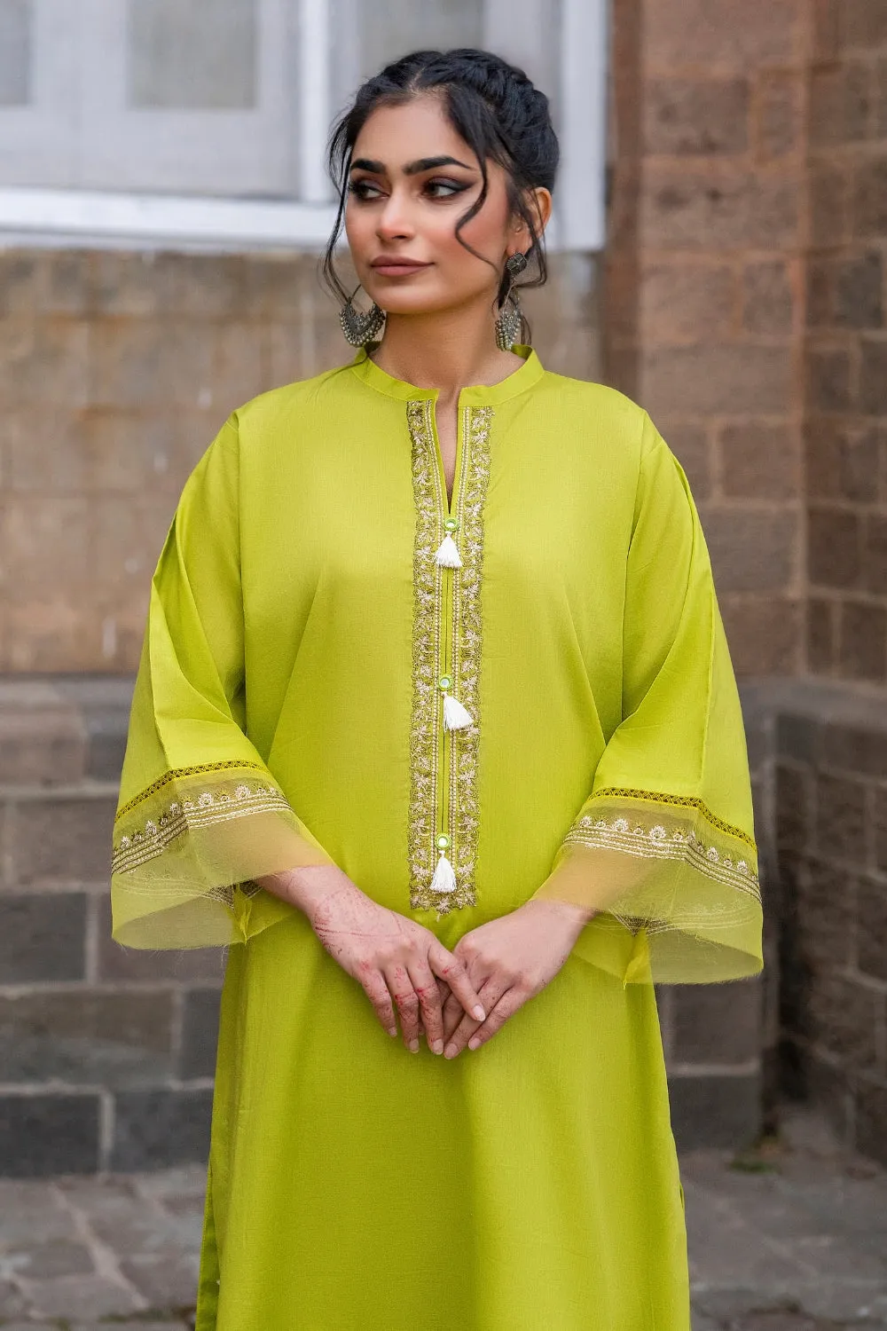 2 PC Unstitched | Embroidered Lawn Shirt   Trouser