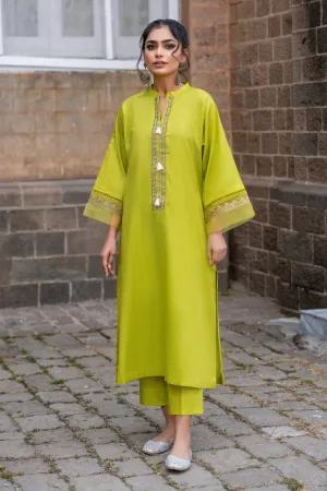 2 PC Unstitched | Embroidered Lawn Shirt   Trouser