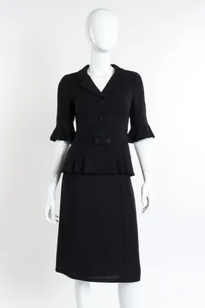 2007C Peplum Skirt Suit