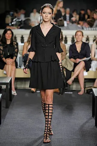 2007C Peplum Skirt Suit