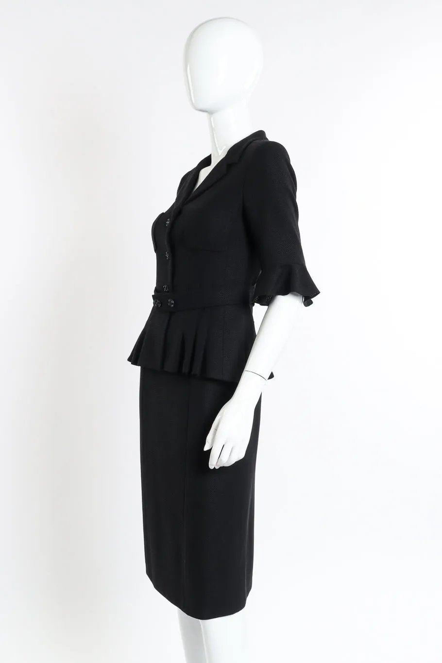 2007C Peplum Skirt Suit