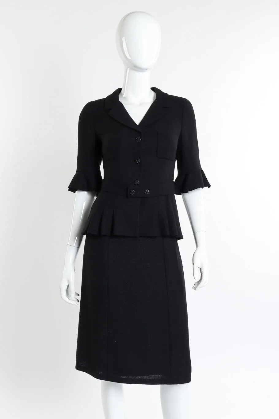 2007C Peplum Skirt Suit