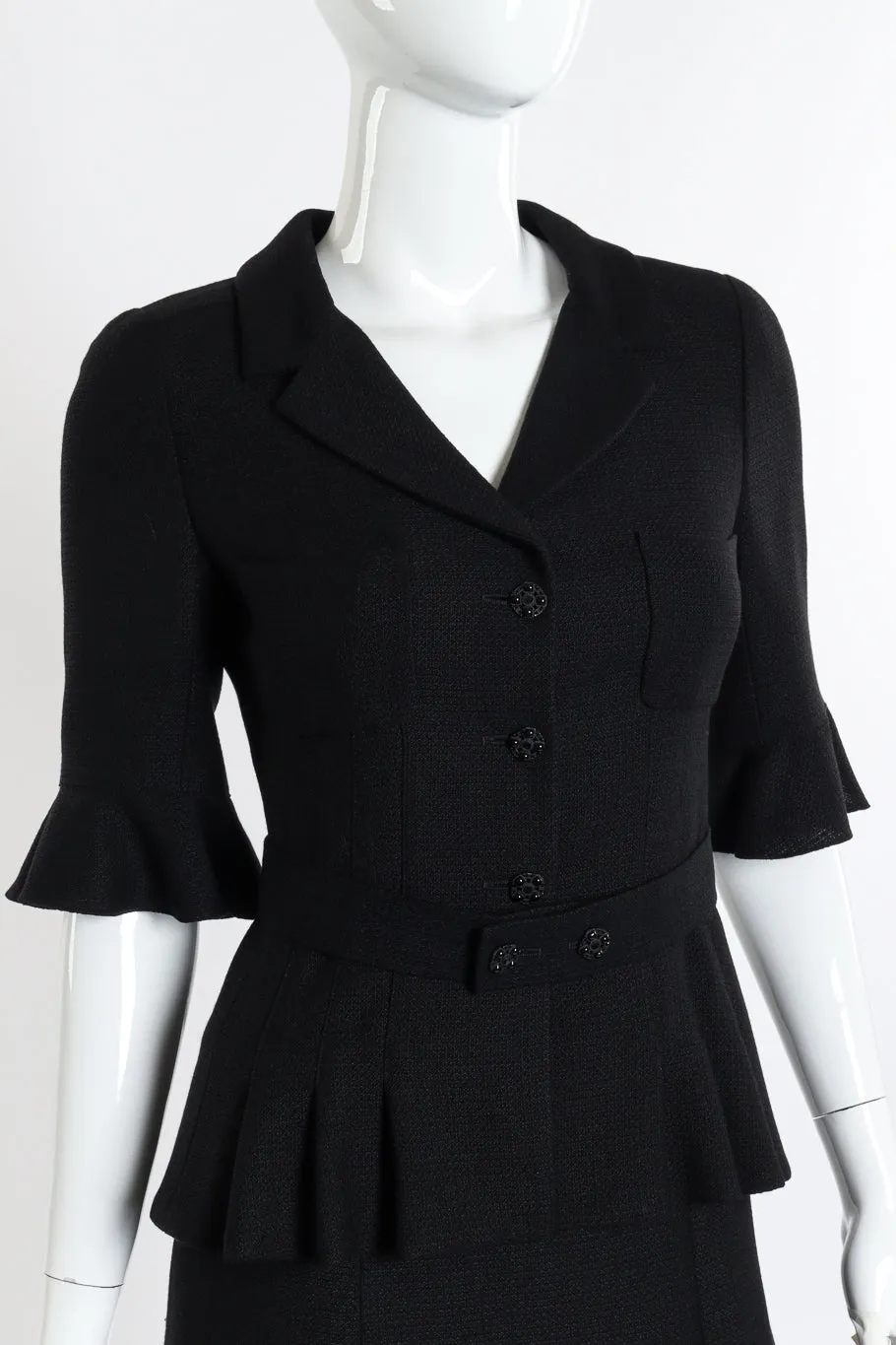 2007C Peplum Skirt Suit