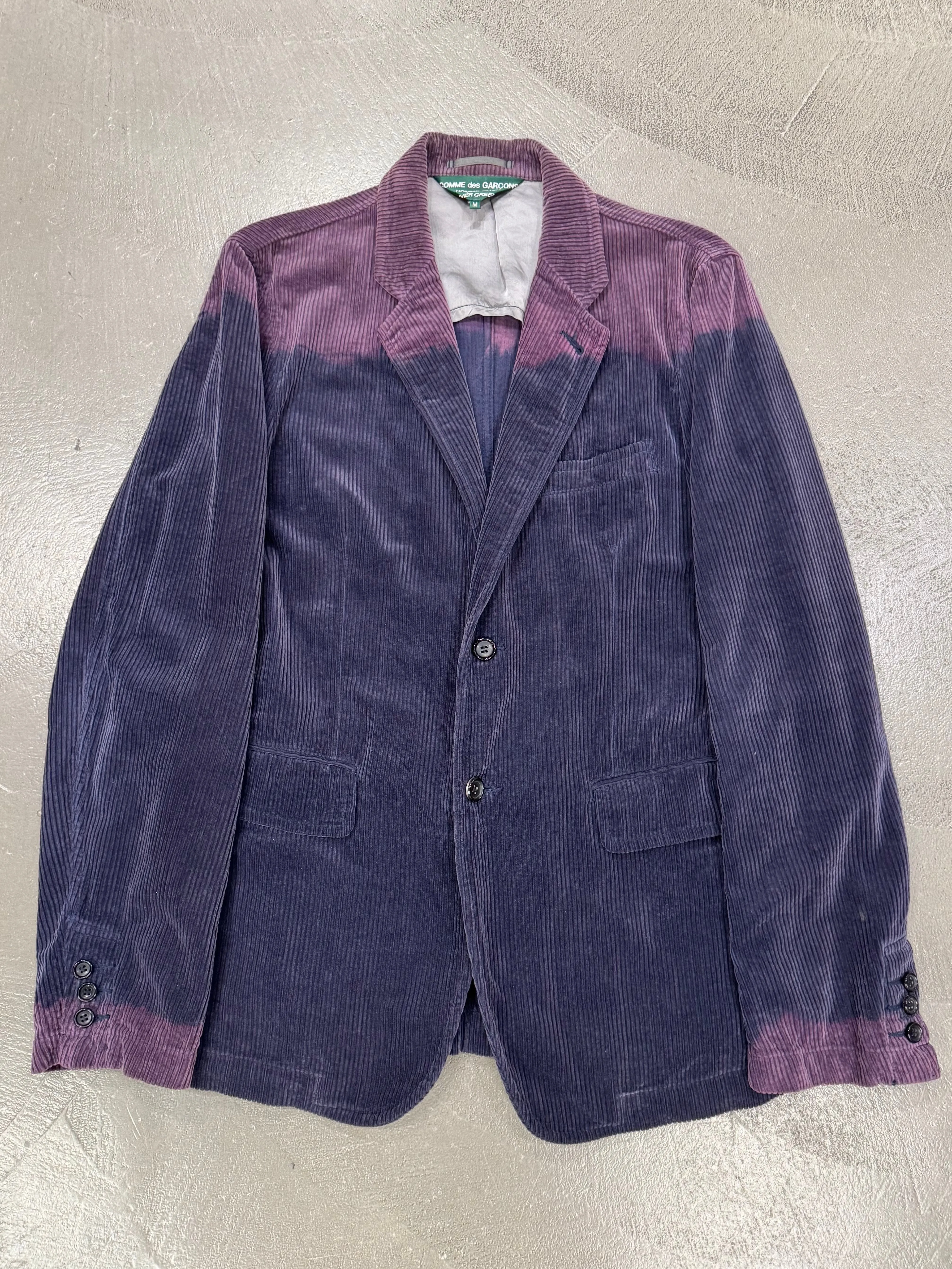 2008 Comme des Garçons gradient corduroy jacket