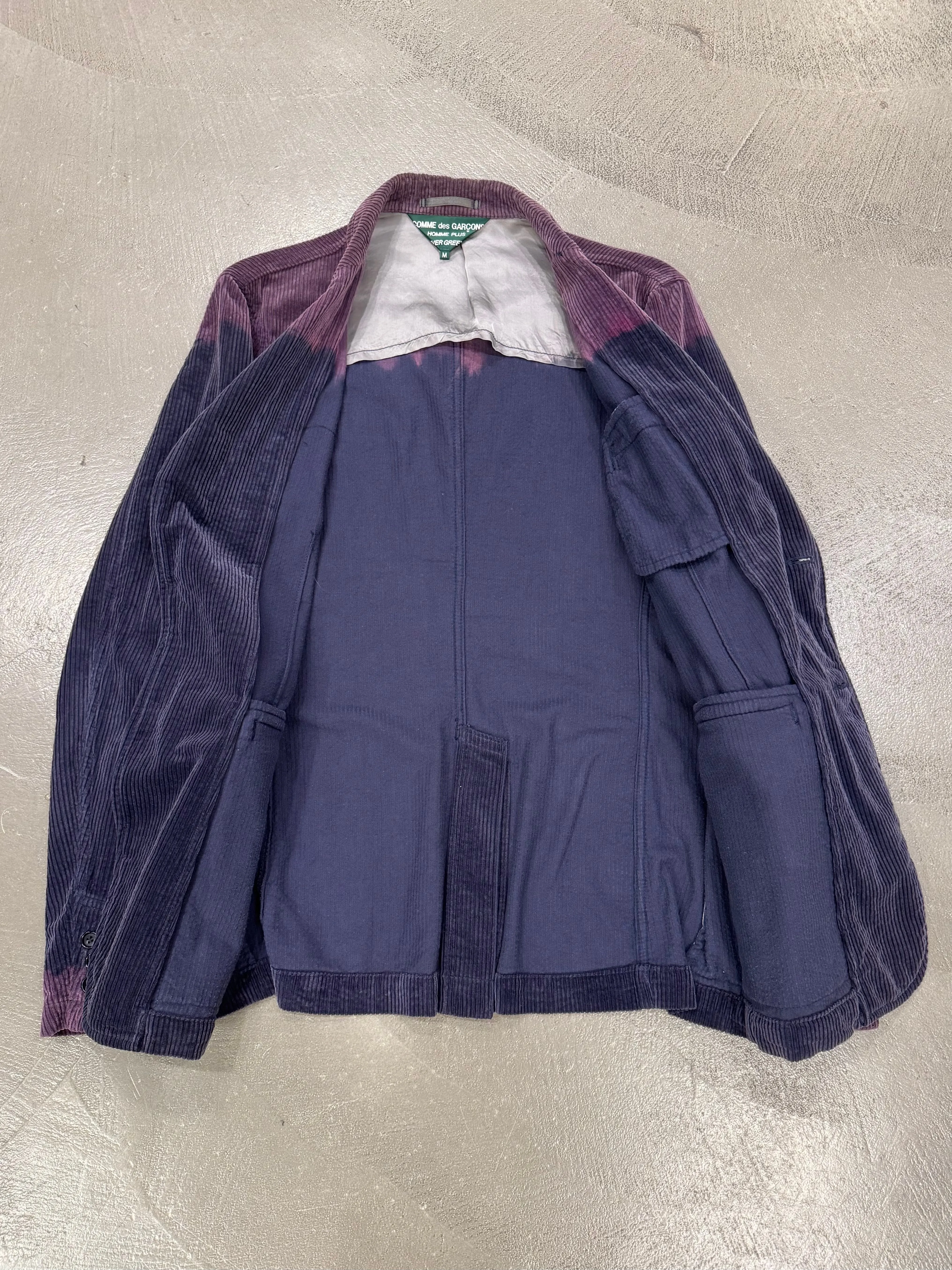 2008 Comme des Garçons gradient corduroy jacket