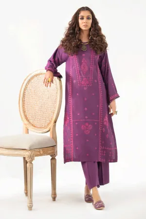 2PC Unstitched | Embroidered Karandi Shirt   Trouser
