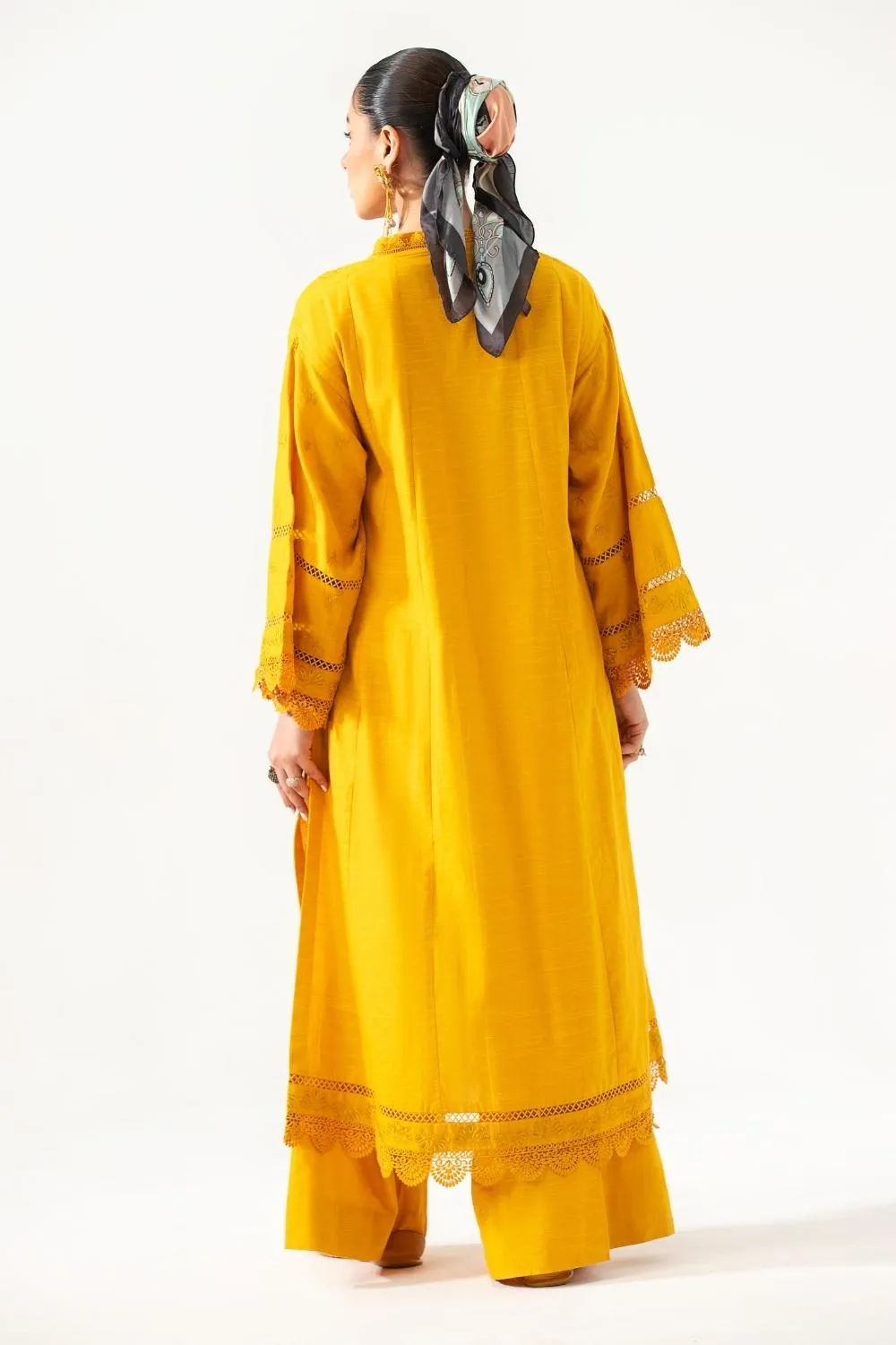 2PC Unstitched |Embroidered Khaddar Shirt   Trouser