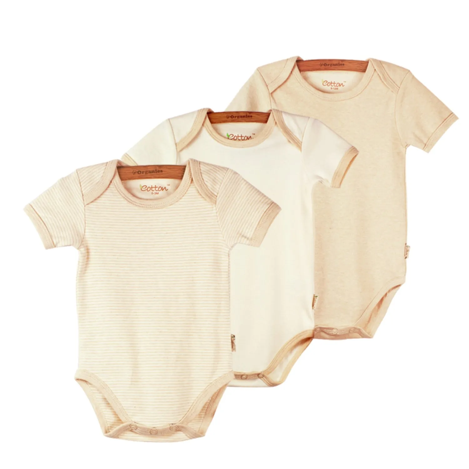 3-Pack Short Sleeve Onesies | Organic Cotton | Eotton