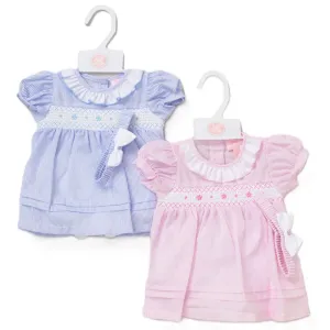 3pc Baby Girls Dress Set - Smocked (0-9m) (PK6) F09180NB