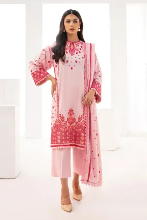 3PC Unstitched |Embroidered Karandi Shirt  Jacquard Shawl  Trouser