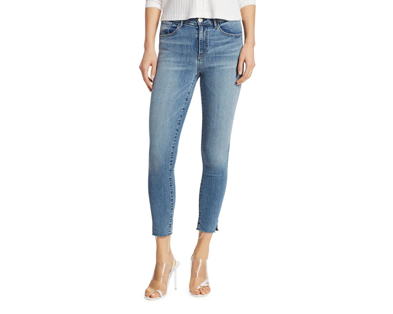 3x1 Mid Rise Skinny Crop: Nora