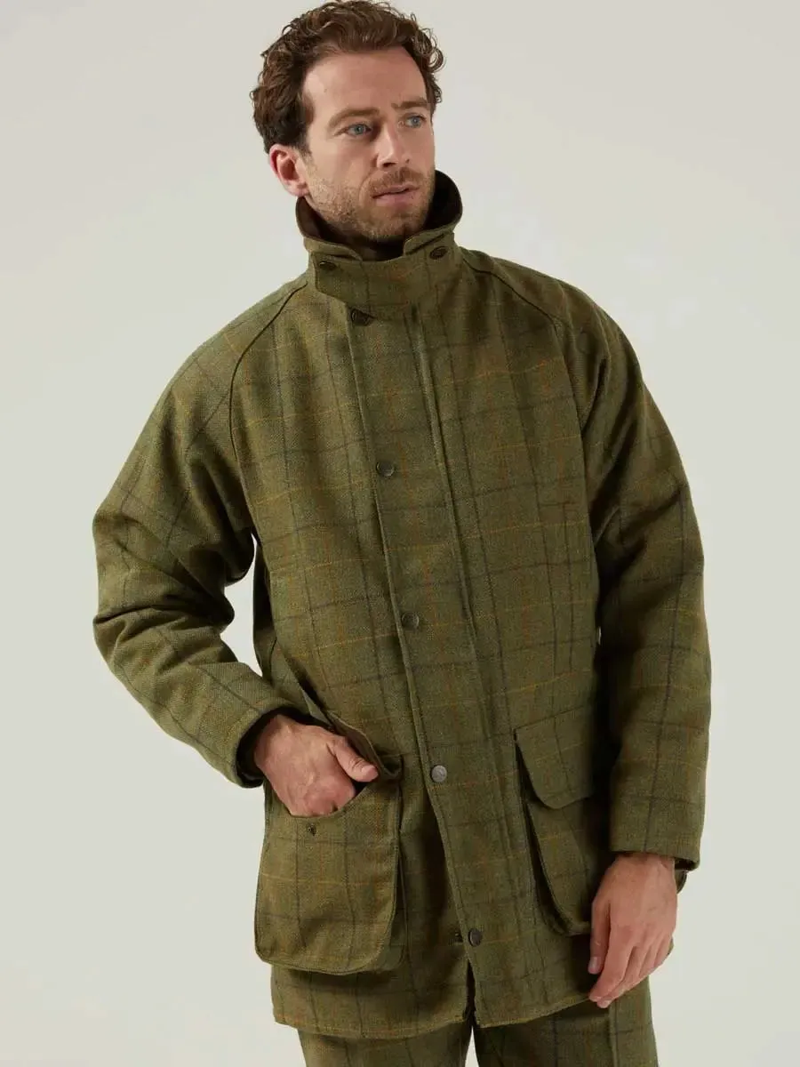 50% OFF ALAN PAINE Rutland Mens Waterproof Shooting Coat - Dark Moss - Size: 4XL (Chest 50")
