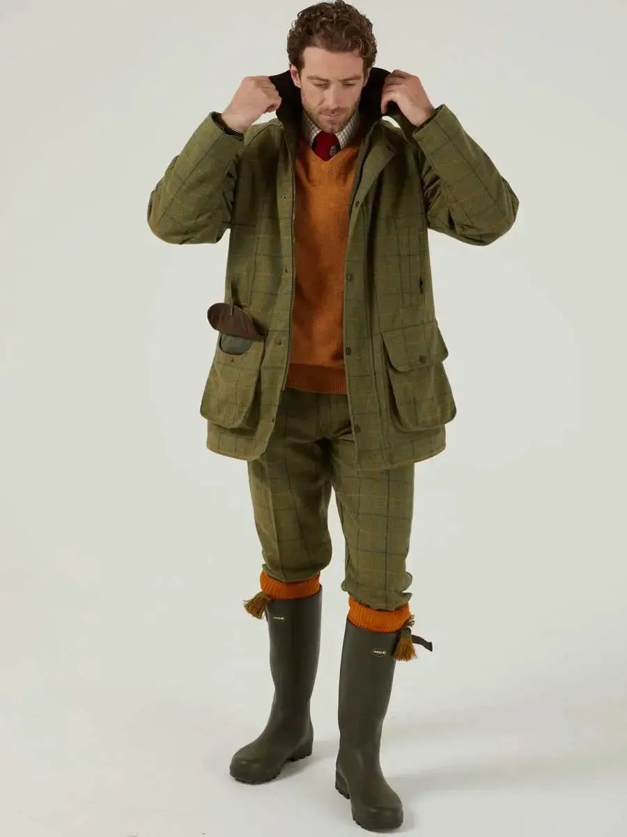 50% OFF ALAN PAINE Rutland Mens Waterproof Shooting Coat - Dark Moss - Size: 4XL (Chest 50")