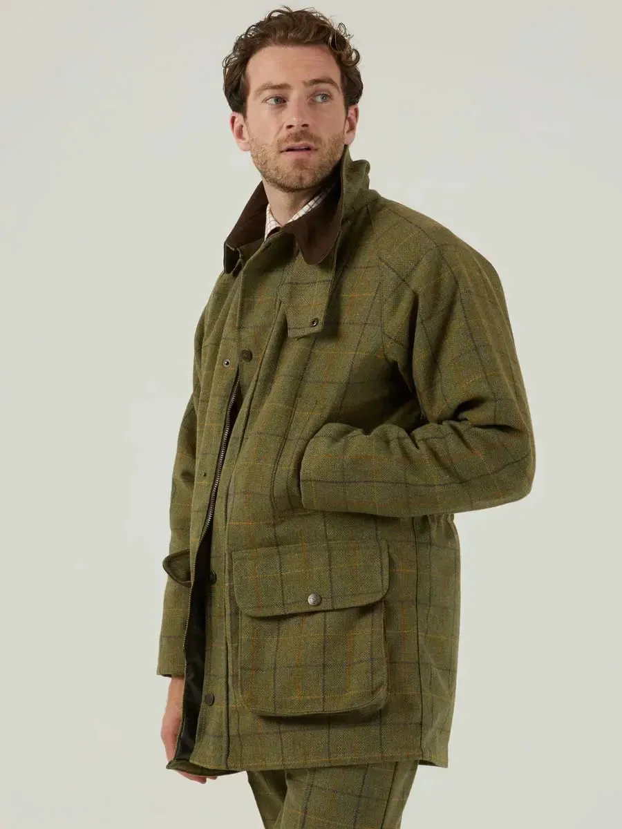 50% OFF ALAN PAINE Rutland Mens Waterproof Shooting Coat - Dark Moss - Size: 4XL (Chest 50")