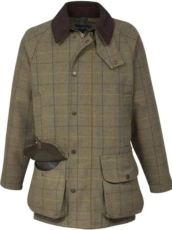 50% OFF ALAN PAINE Rutland Mens Waterproof Shooting Coat - Dark Moss - Size: 4XL (Chest 50")