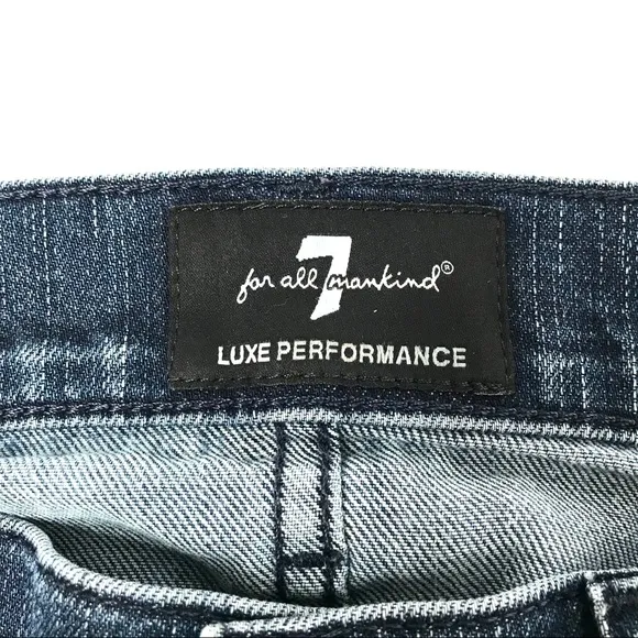 7 FOR ALL MANKIND DISTRESSED STRAIGHT LEG SIZE 30