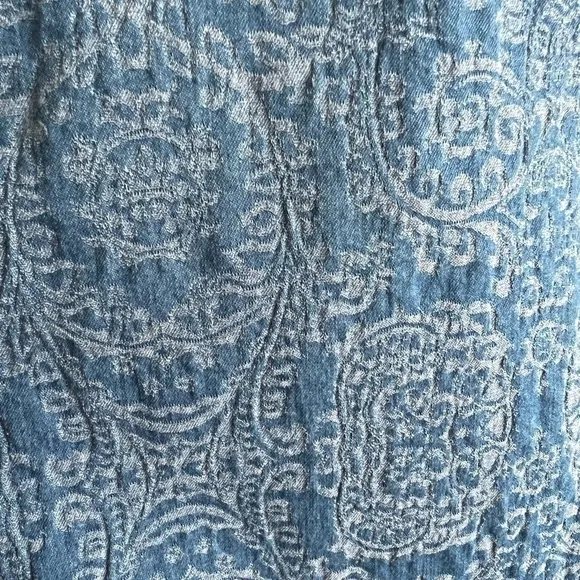 7 For All Mankind Moroccan Blue Jacquard Skinny Jeans - Size 29