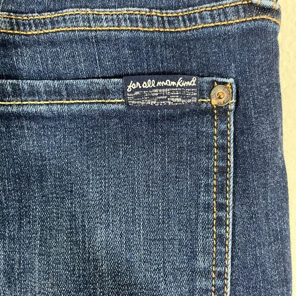 7 for all Mankind Women's B(AIR) Dark Wash Ankle Skinny Jeans Size 28
