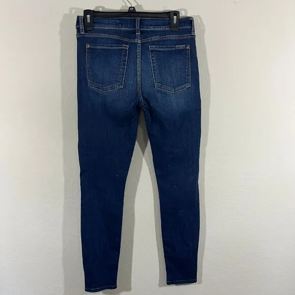 7 for all Mankind Women's B(AIR) Dark Wash Ankle Skinny Jeans Size 28