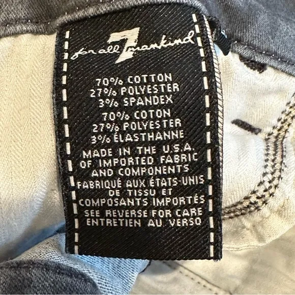 7 FOR ALL MANKINDHigh-Waist Ankle Skinny Jeans | 28