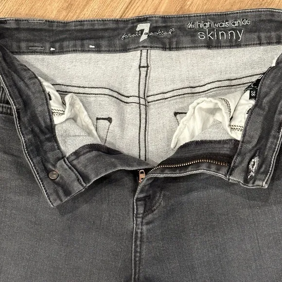 7 FOR ALL MANKINDHigh-Waist Ankle Skinny Jeans | 28
