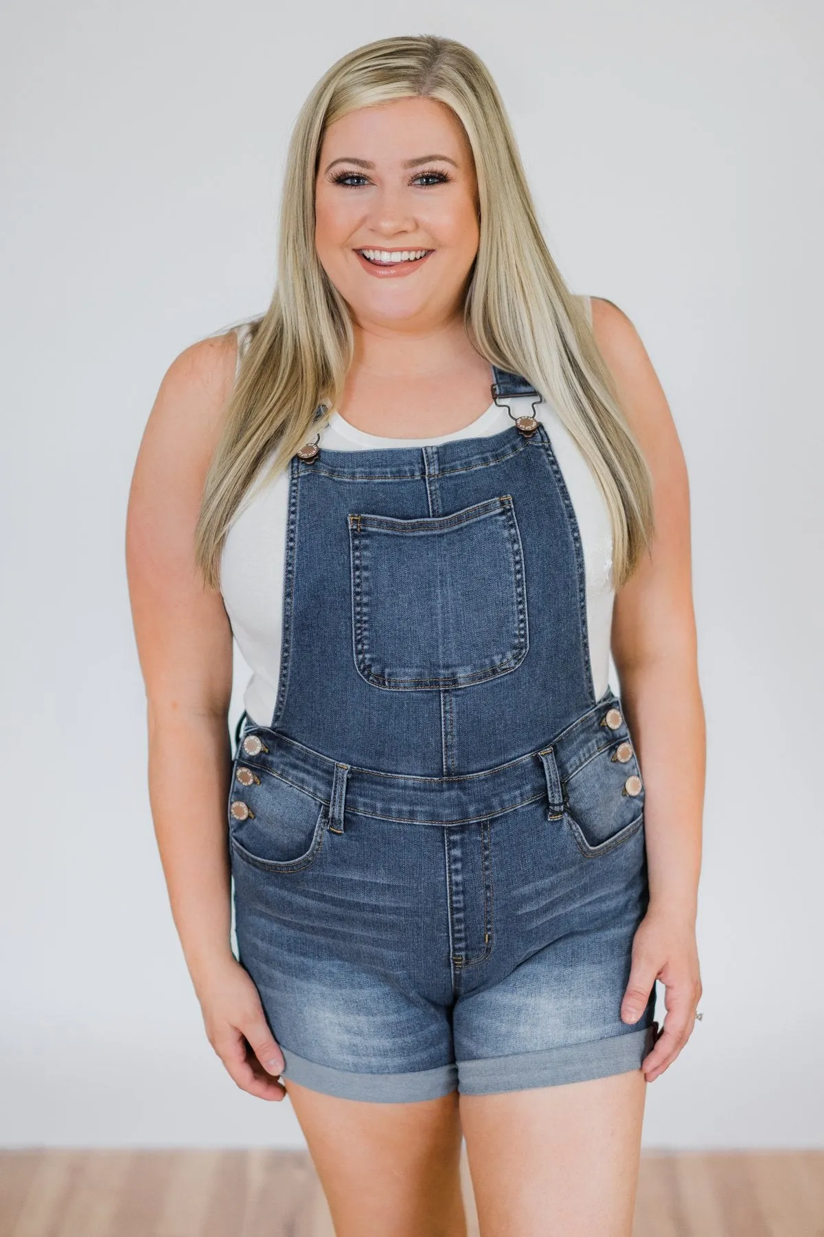 8th of LA Short Overalls- Ally Wash