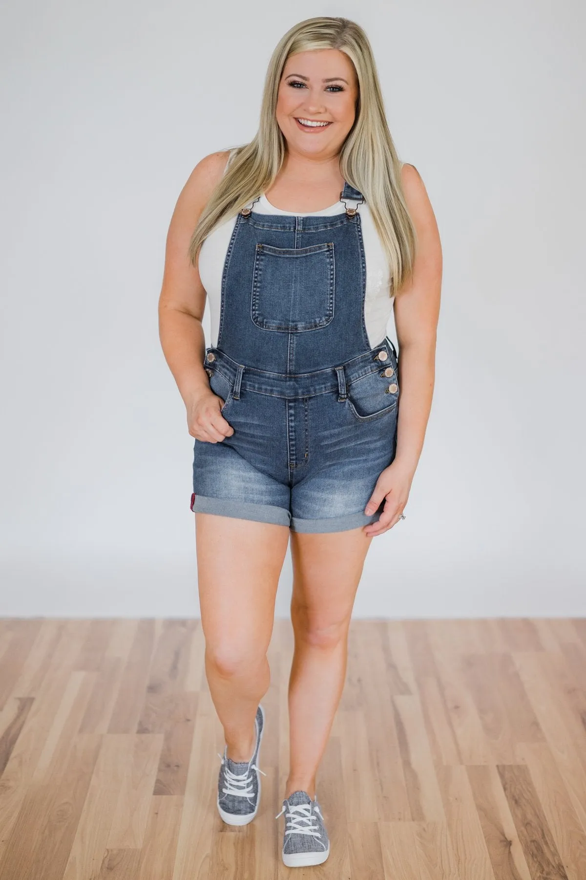 8th of LA Short Overalls- Ally Wash