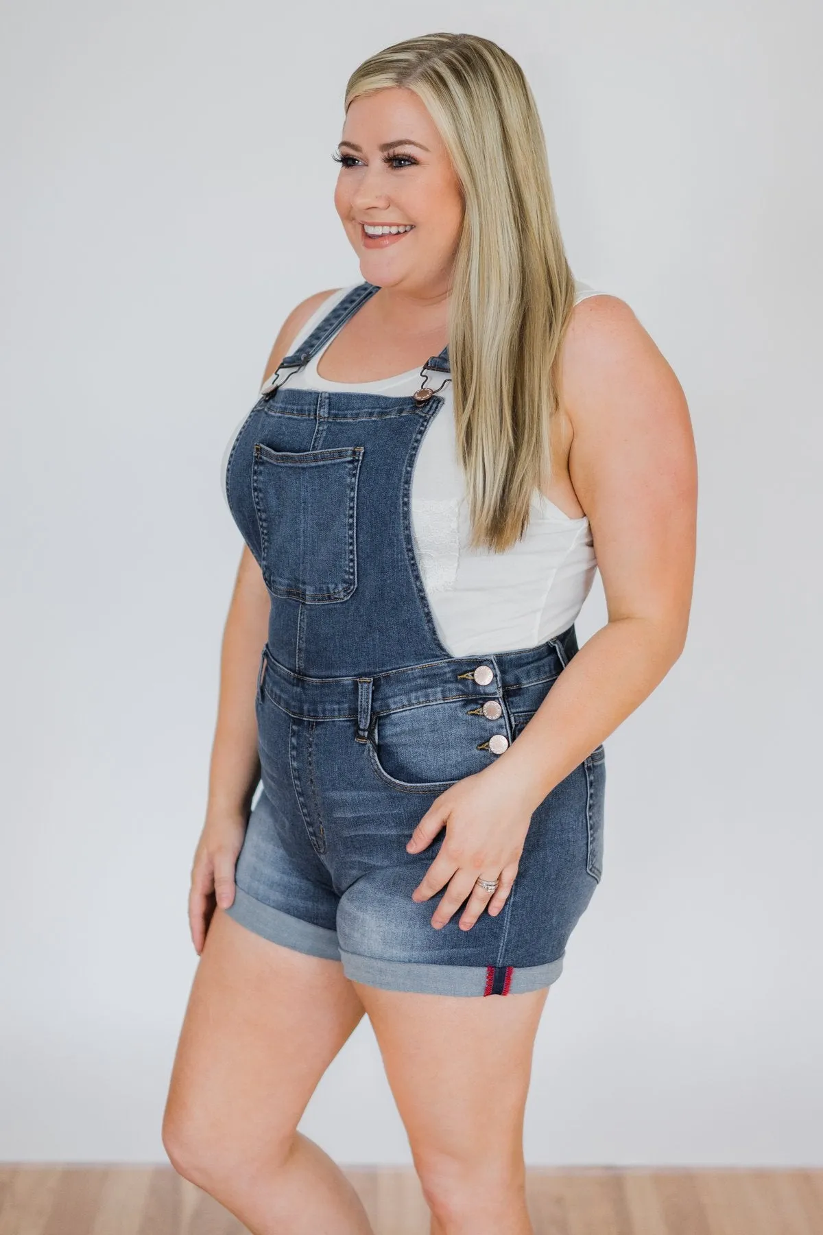 8th of LA Short Overalls- Ally Wash