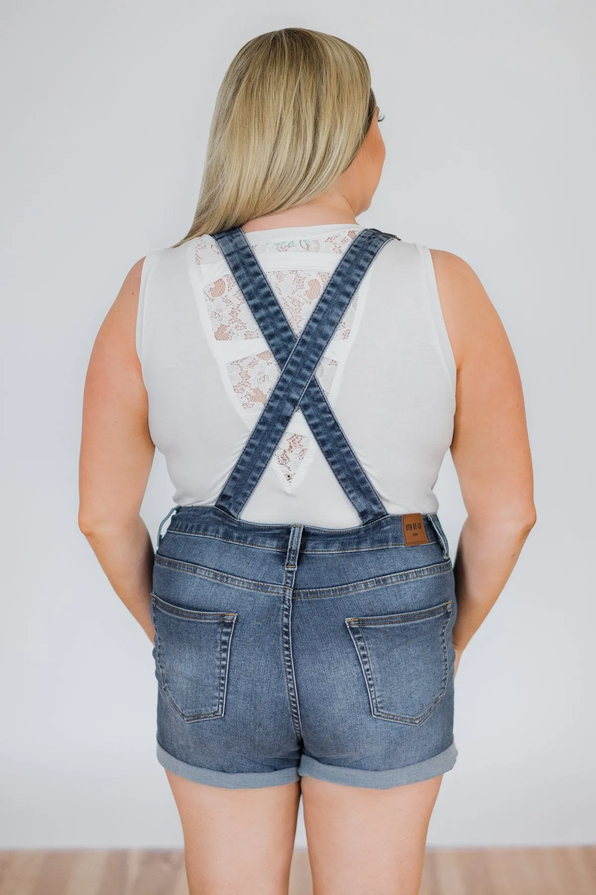 8th of LA Short Overalls- Ally Wash