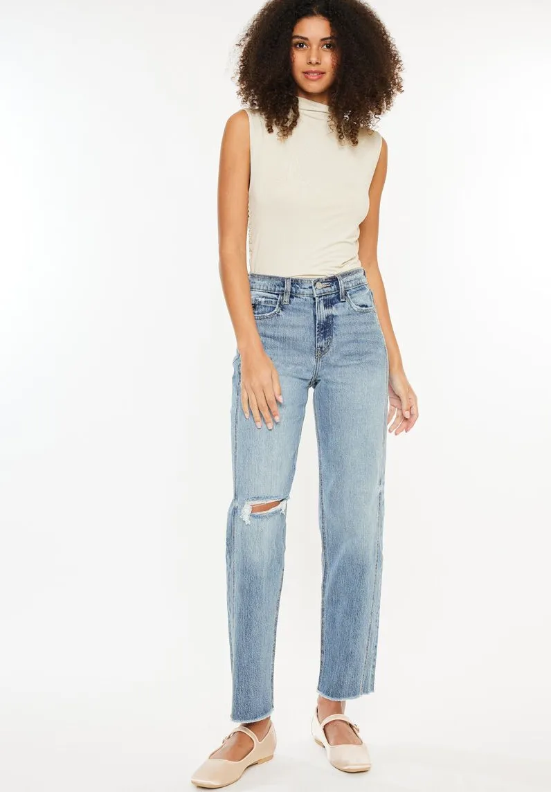 90's BF Baggy Jeans Medium Wash