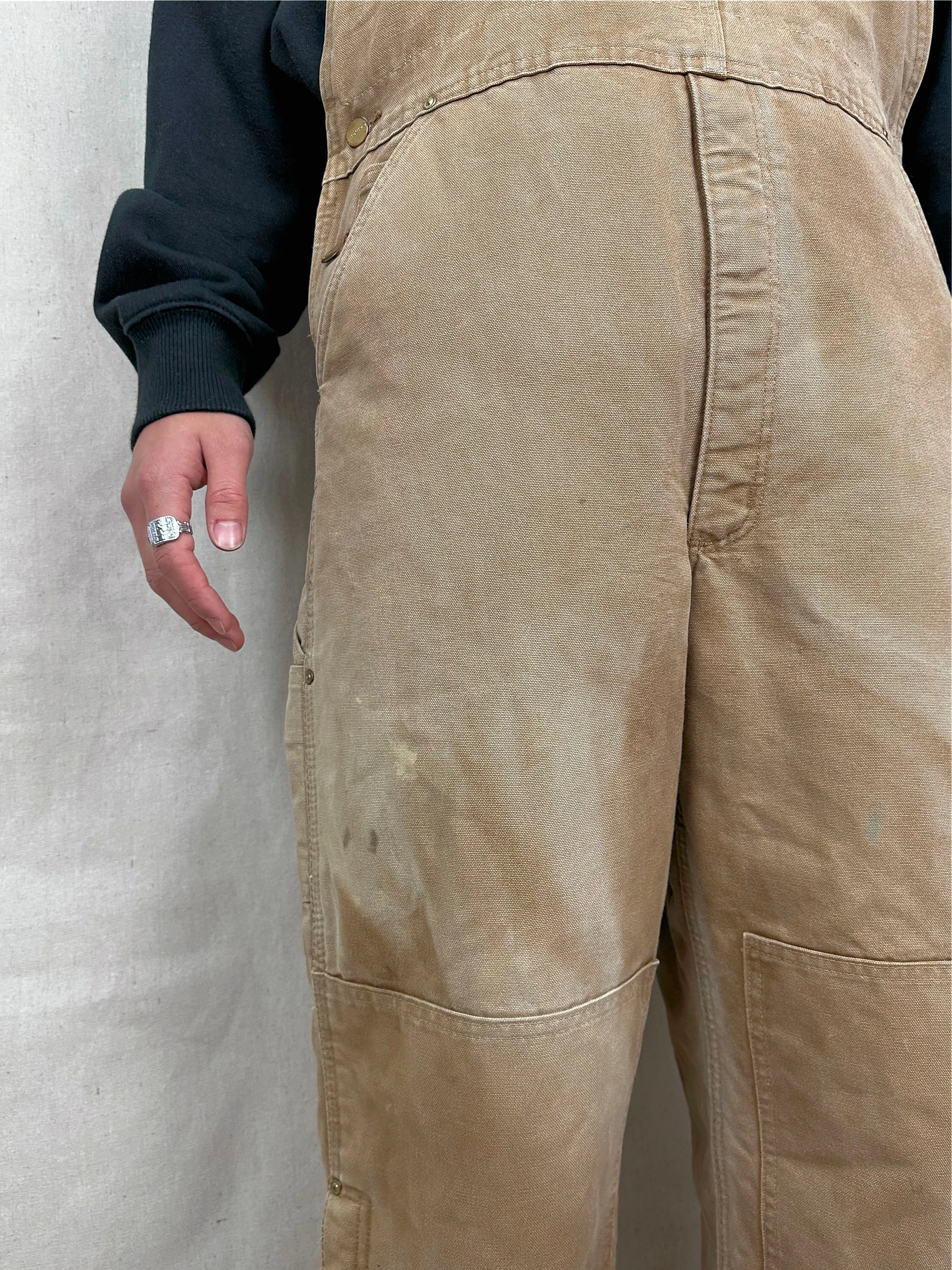 90's Carhartt Heavy Duty Vintage Dungarees/Overalls up to Size 38"
