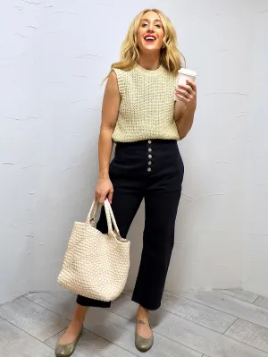 A Navy Moment Barrel Denim