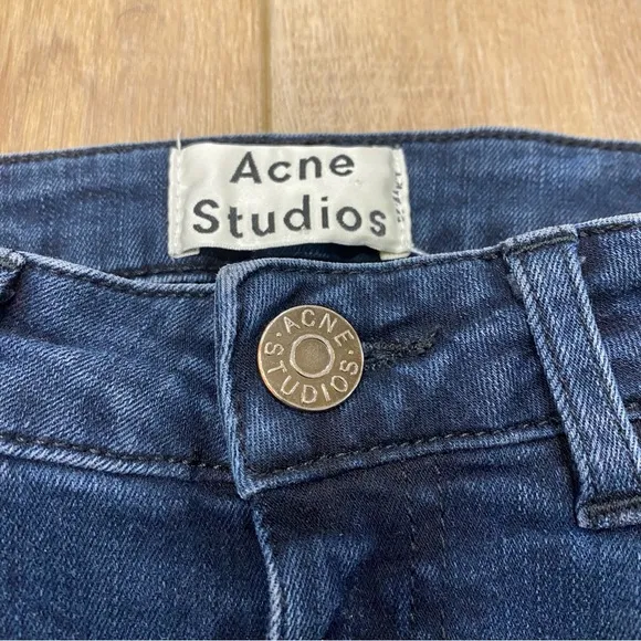 🌟ACNE STUDIOS🌟 SKIN 5 DEEP SKINNY STRETCH JEANS DARK WASH SZ 27