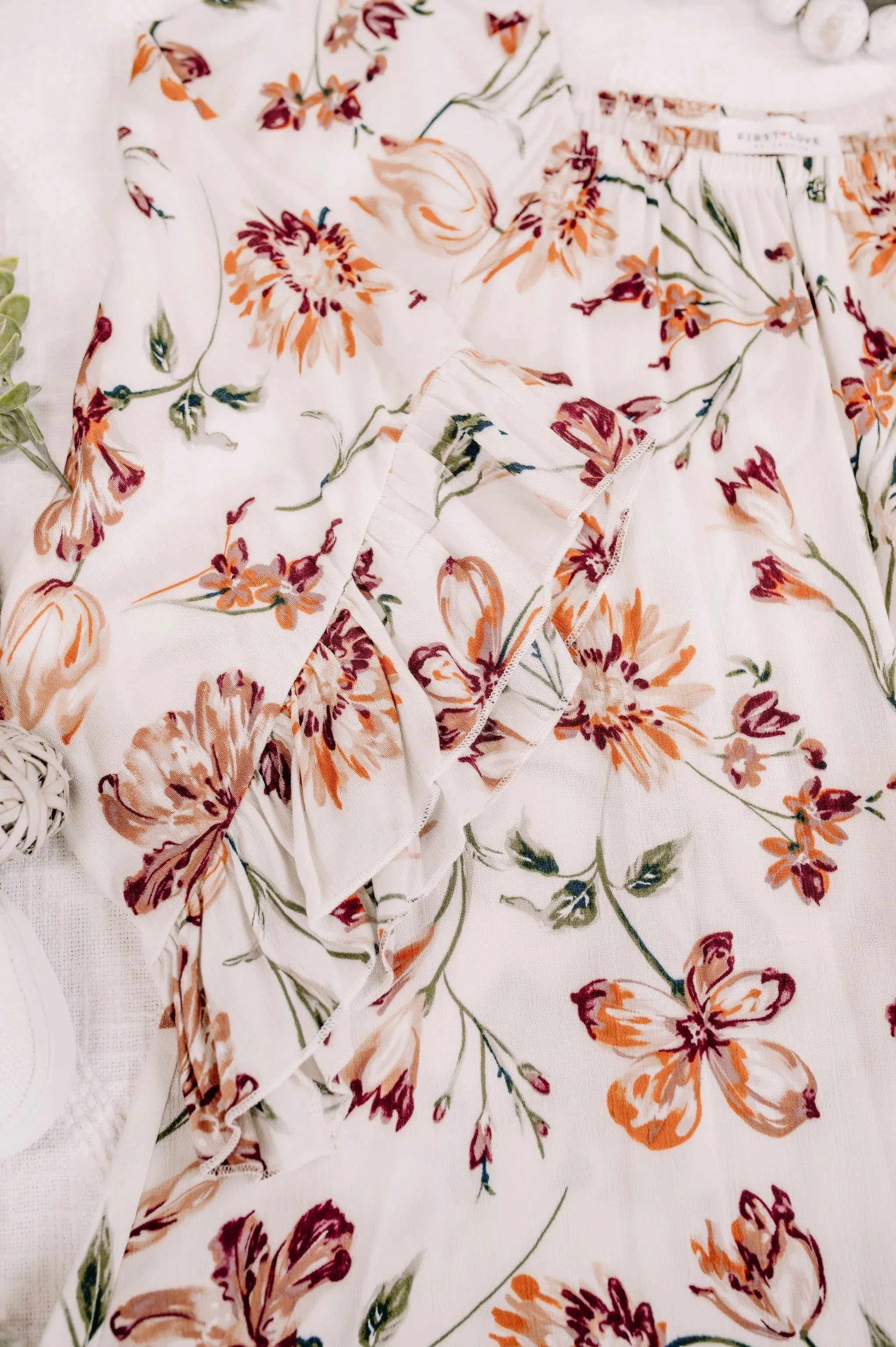 Add A Little Flare Floral Blouse