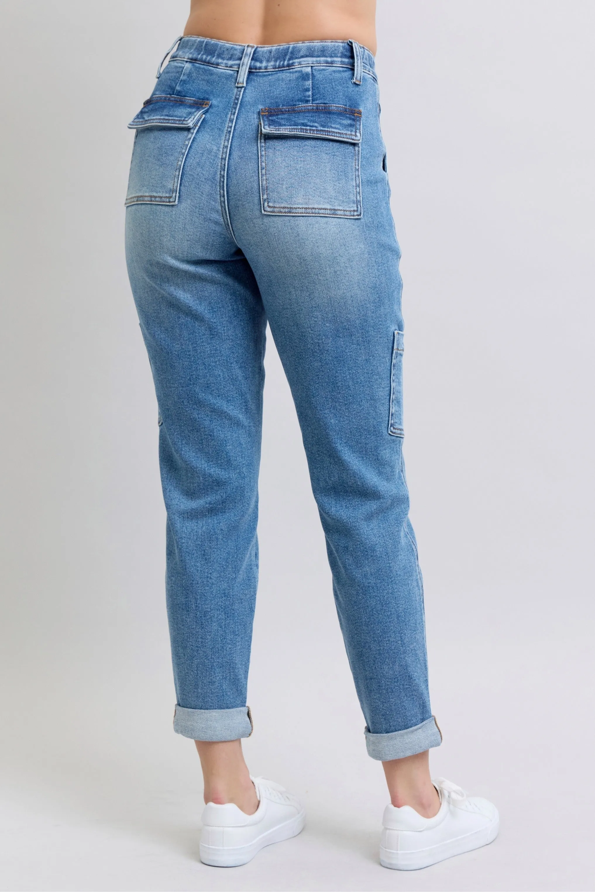 Addison High Waisted Cuffed Jogger Jeans