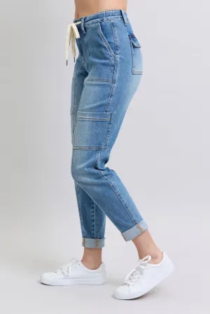 Addison High Waisted Cuffed Jogger Jeans