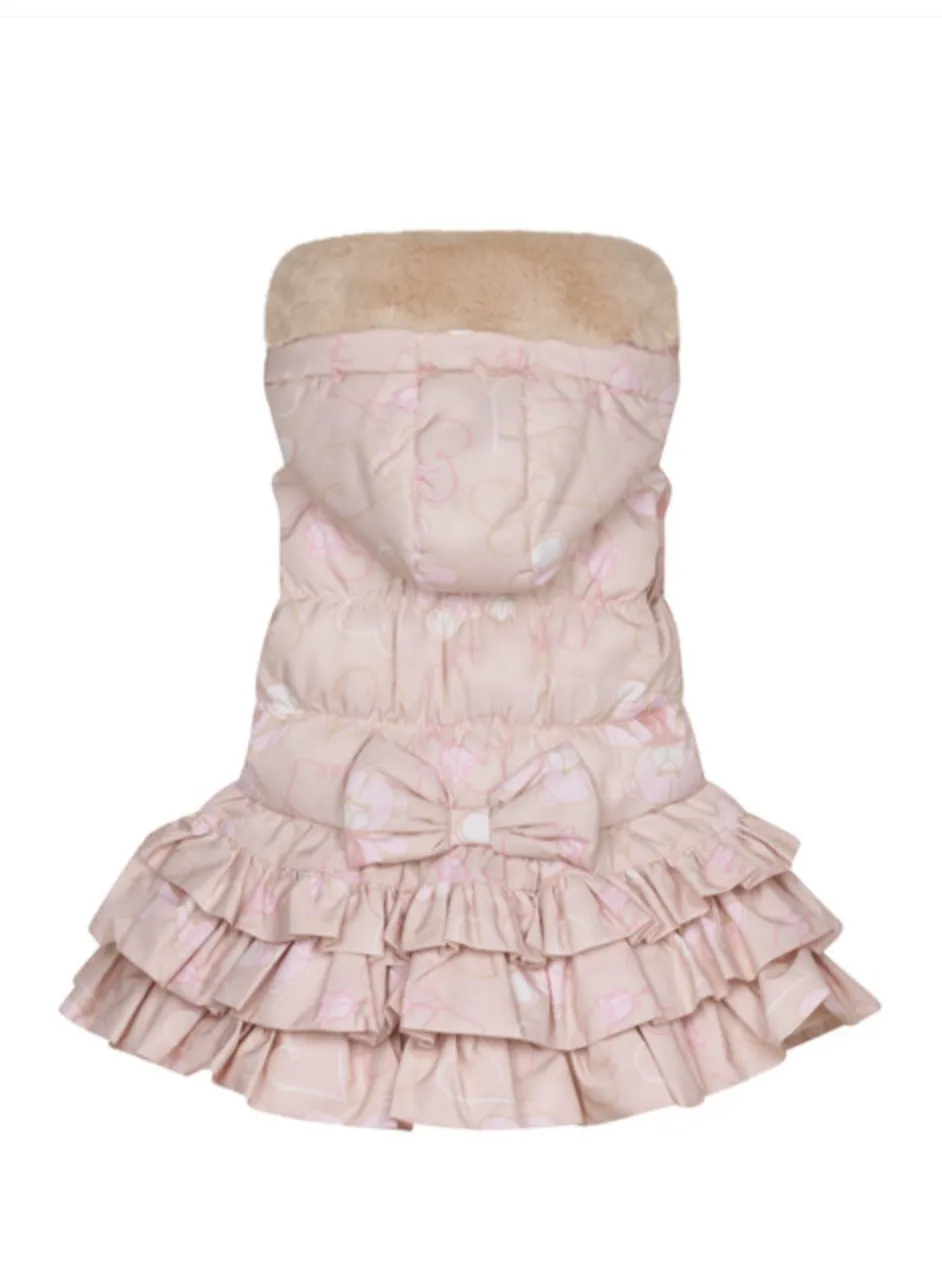 ADee stormi faux fur teddy printed gilet 07242424