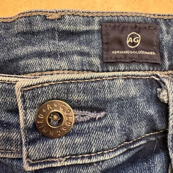 AG Adriano Goldschmied The Farrah Skinny Ankle Denim Blue Jeans Womens Size 25