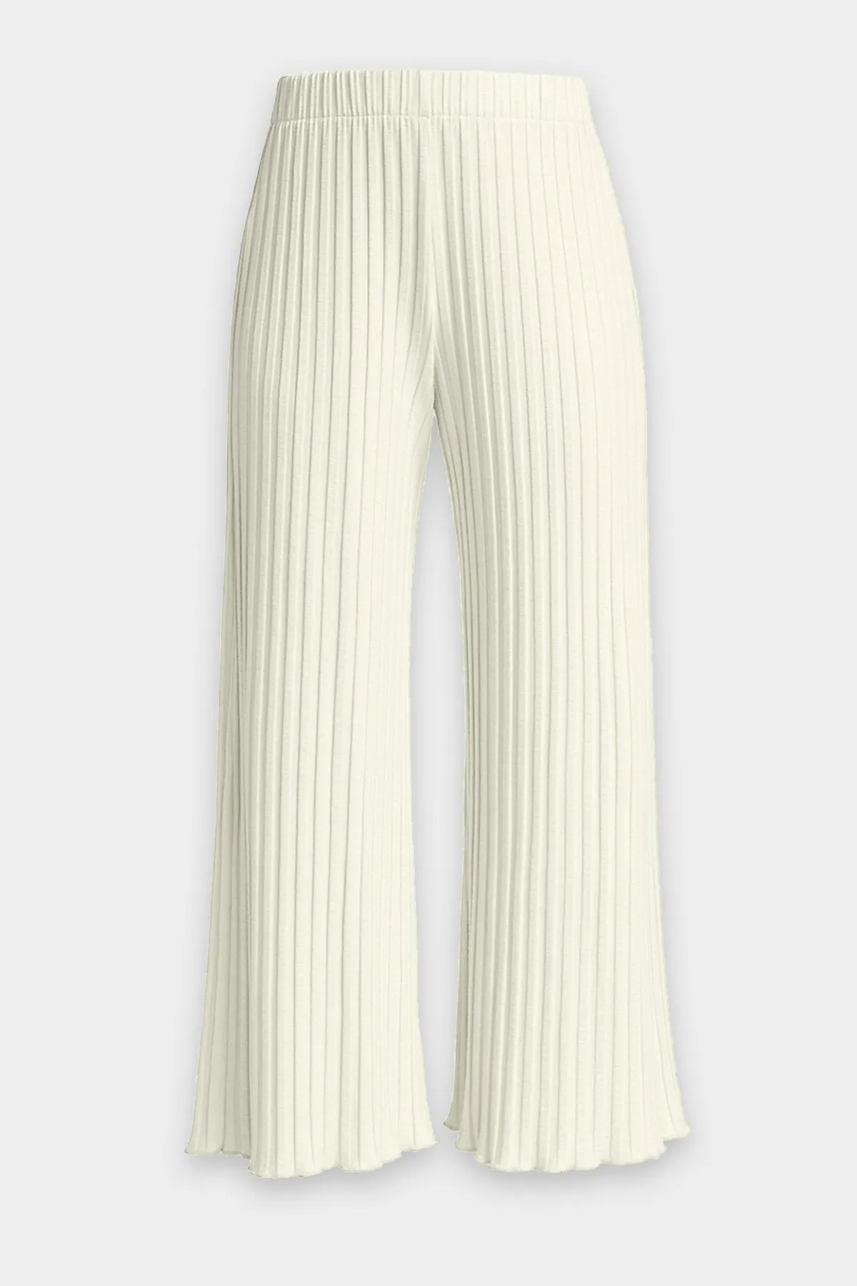 Alder Wide Crop Pant in Macadamia