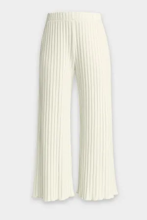 Alder Wide Crop Pant in Macadamia