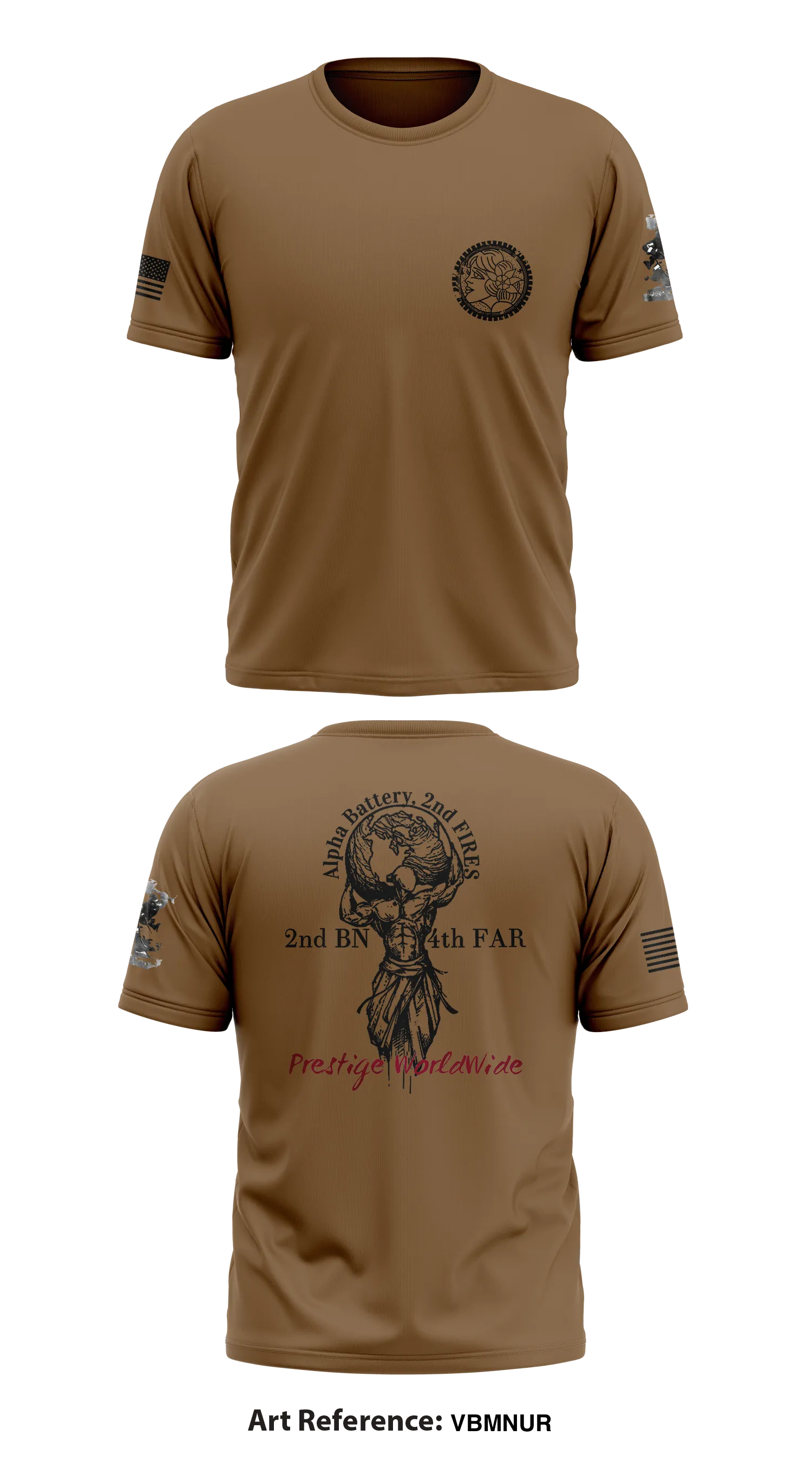 Alpha Battery 2nd BN -4th FAR Store 1 Core Men's SS Performance Tee - VBmnUR