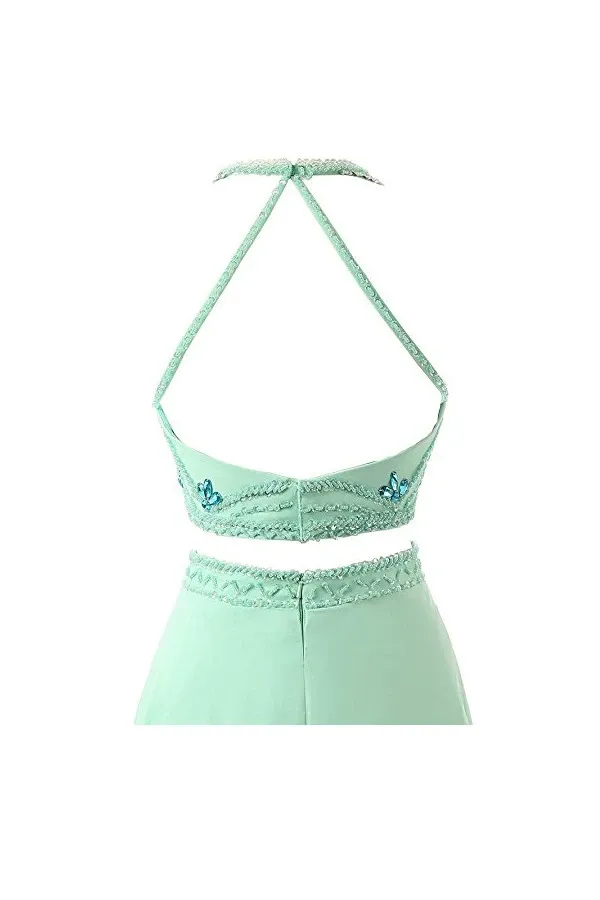Anneprom A-Line Two Pieces Chiffon Prom Dresses Evening Dresses APB0023