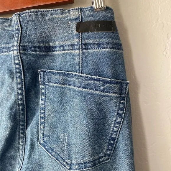 Anthropologie Pilcro Darted High-Rise Skinny Jeans in Denim Dark Wash