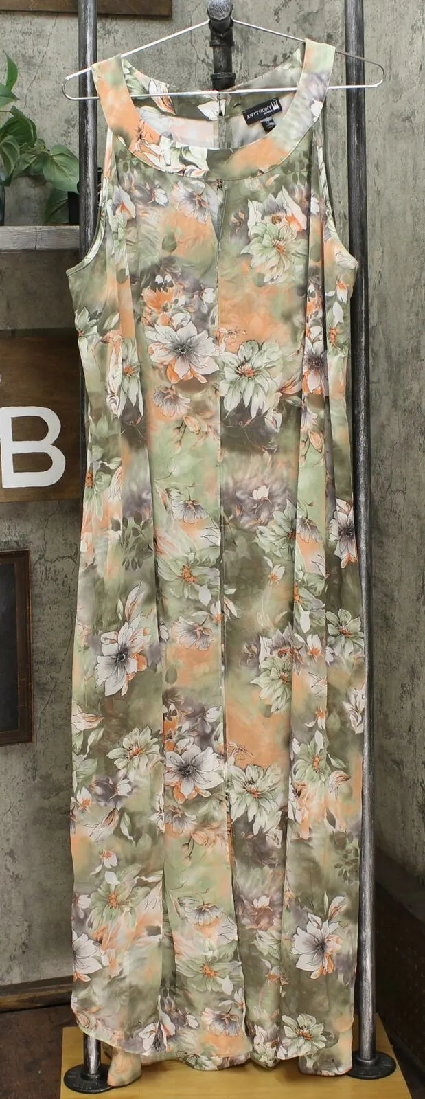 Antthony Women's Natural Flow Printed Maxi Dress And Bolero