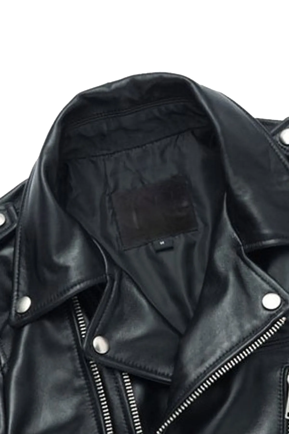 Apollo Black Leather Biker Jacket