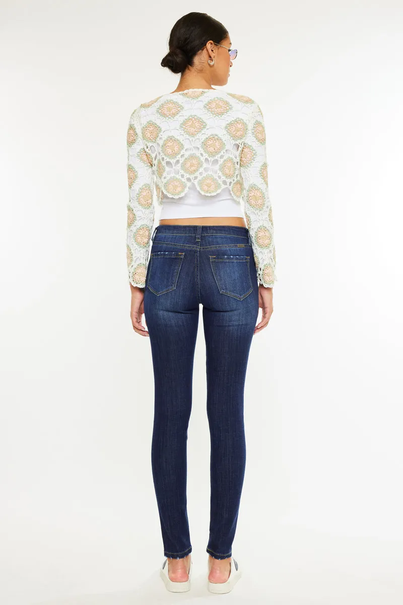 Ashlyn Mid Rise Super Skinny Jeans