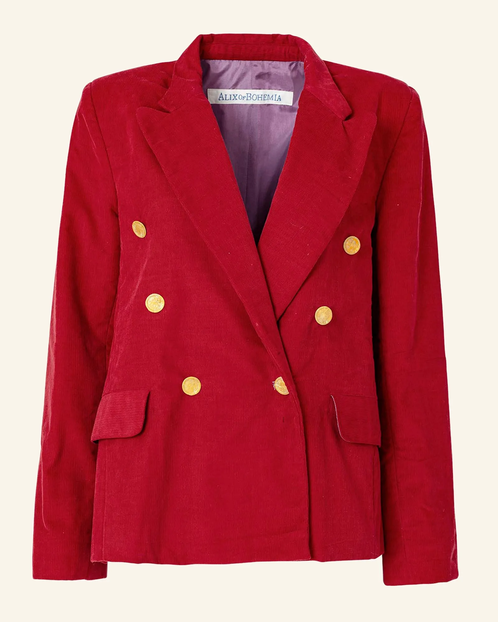 Augusta Ruby Corduroy Blazer